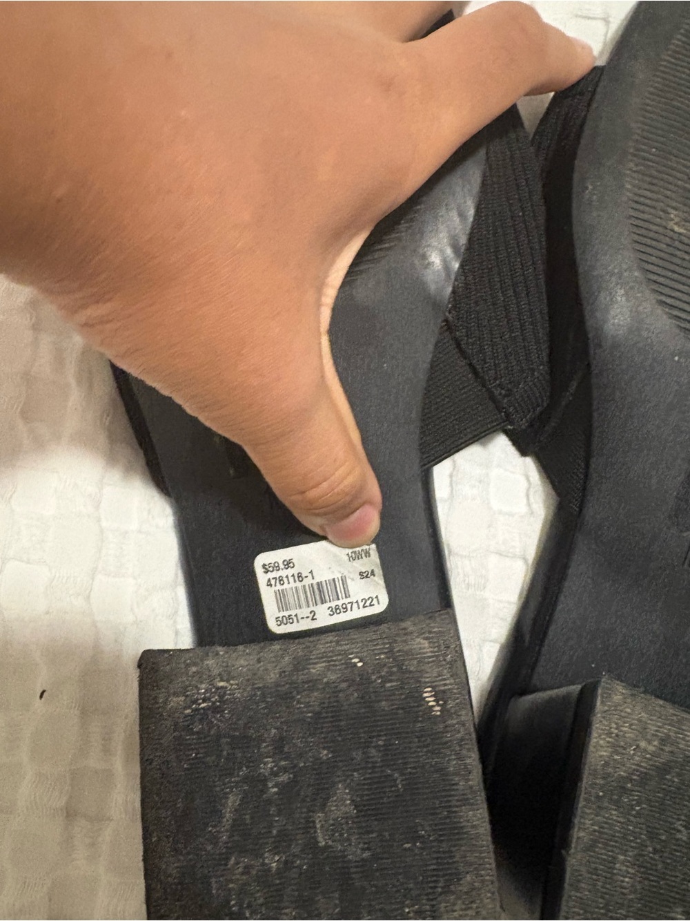 Penningtons Black Wide width Slide Mules - Picture 7 of 9